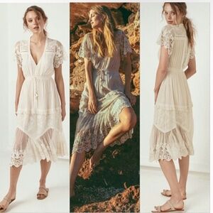 Spell Maggie Gown Off White med